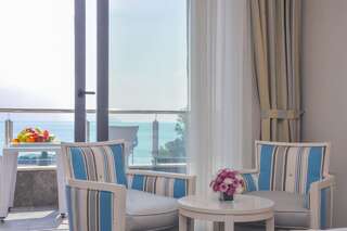 Отель Hotel Bracera Будва Двухместный номер с 1 кроватью или 2 отдельными кроватями и балконом, вид на море-3